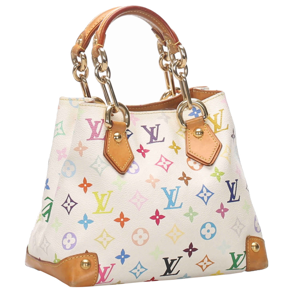 

Louis Vuitton White Monogram Multicolore Canvas Audra Bag, Multicolor