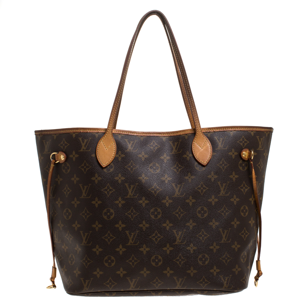 Pre Owned Louis Vuitton Monogram Canvas Neverfull MM Bag