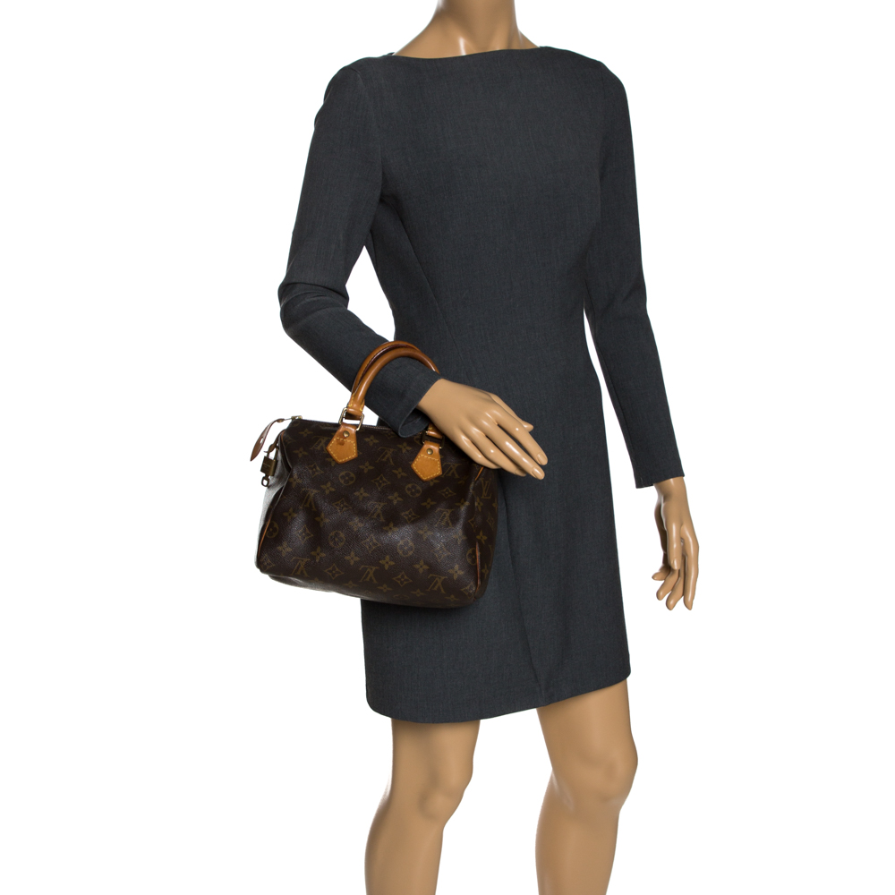 

Louis Vuitton Monogram Canvas Speedy 25 Bag, Brown
