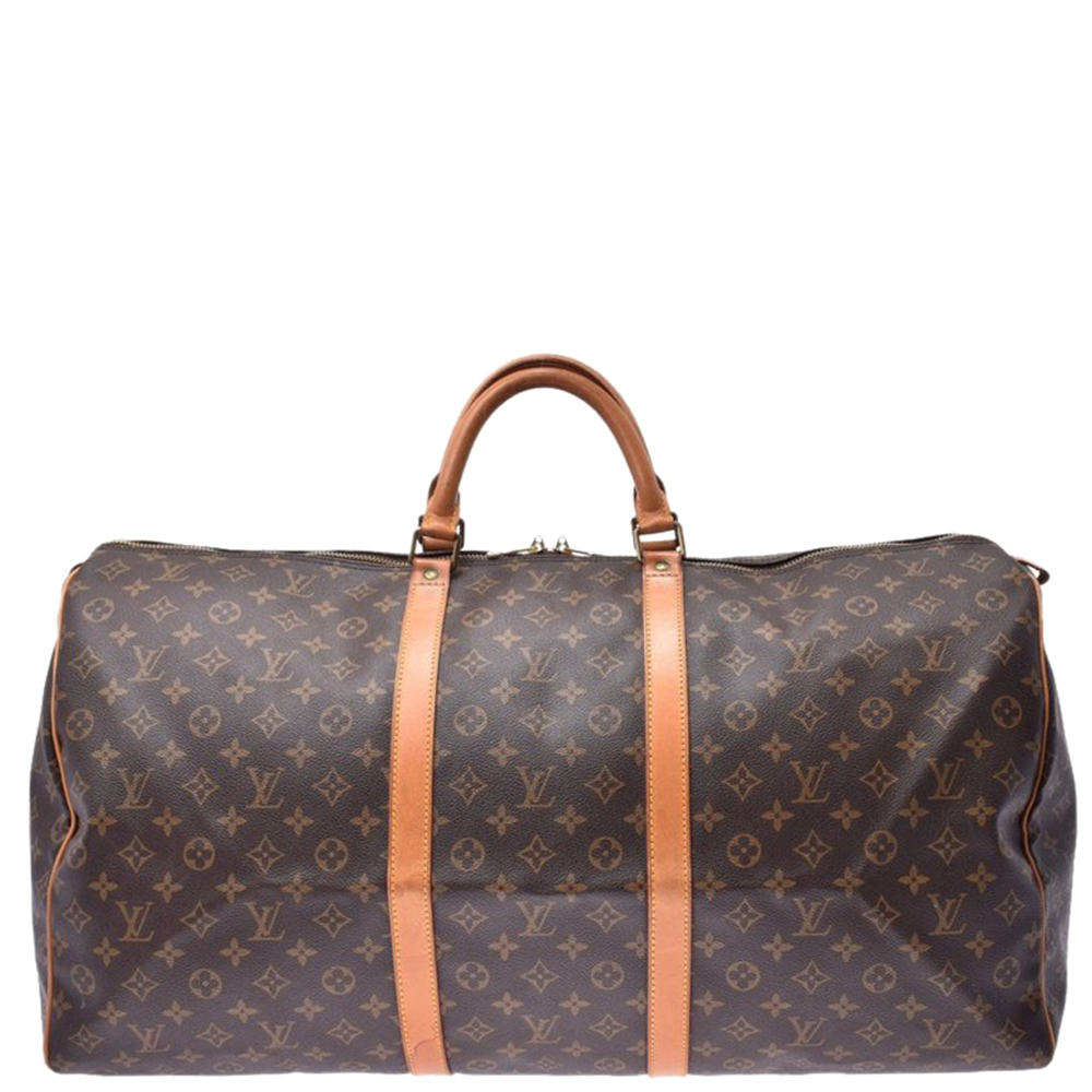 Pre Owned Louis Vuitton Monogram Canvas Keepall 60 Bag