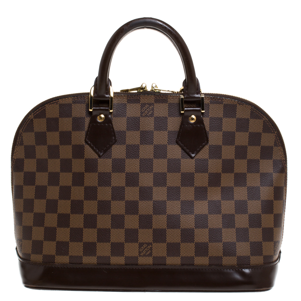 2004 Louis Vuitton Brown Damier Ebene Coated Canvas and Calfskin