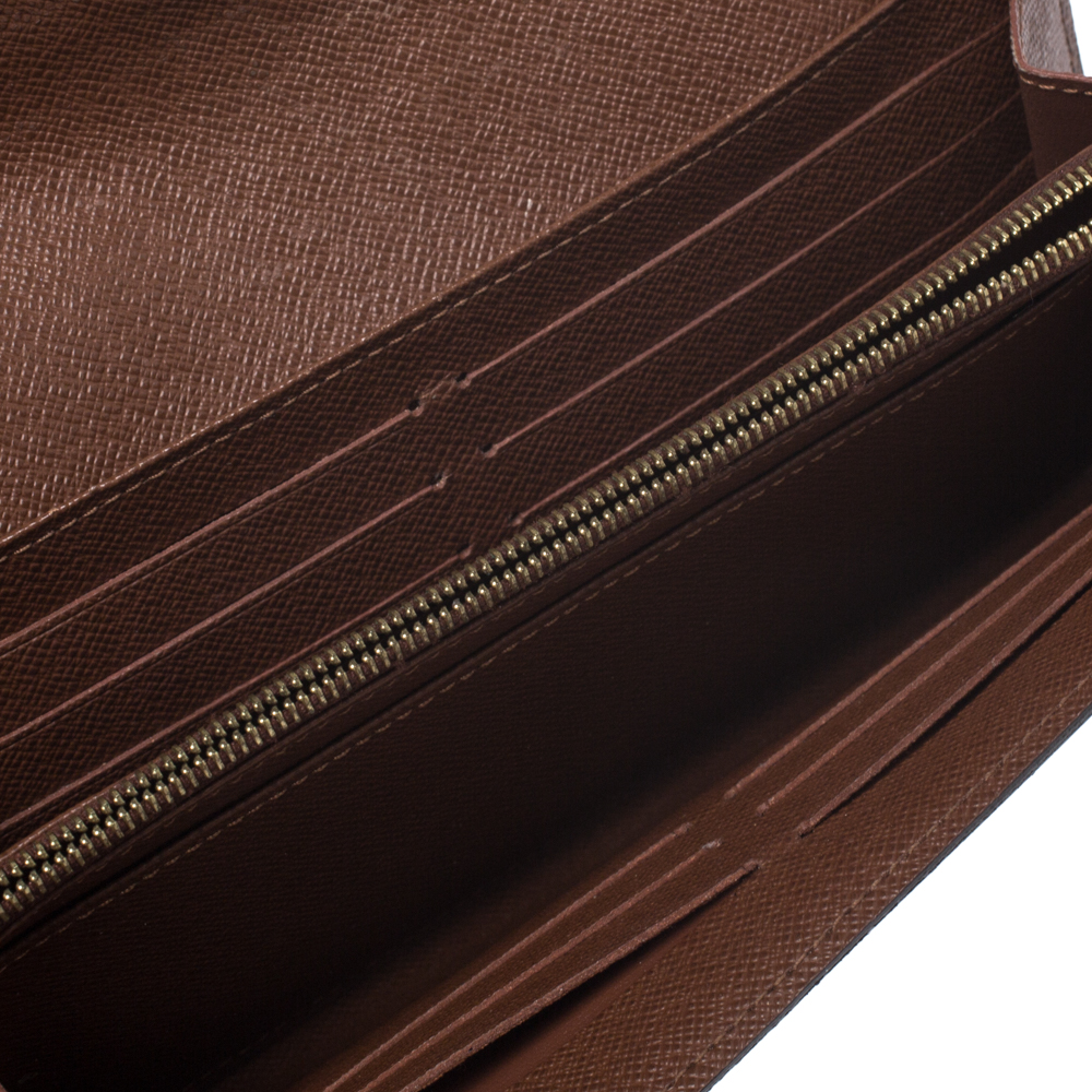 

Louis Vuitton Monogram Canvas Sarah Wallet, Brown