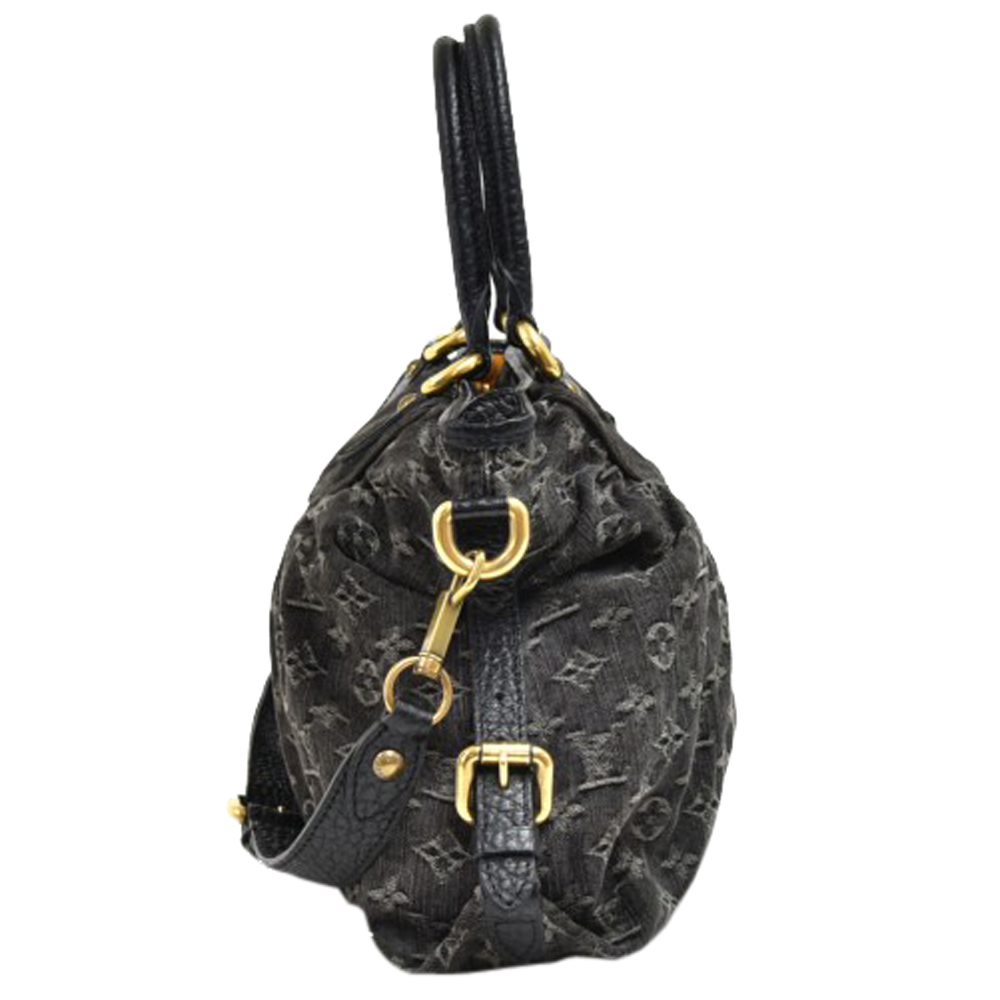 

Louis Vuitton Black Monogram Denim Neo Cabby MM Bag