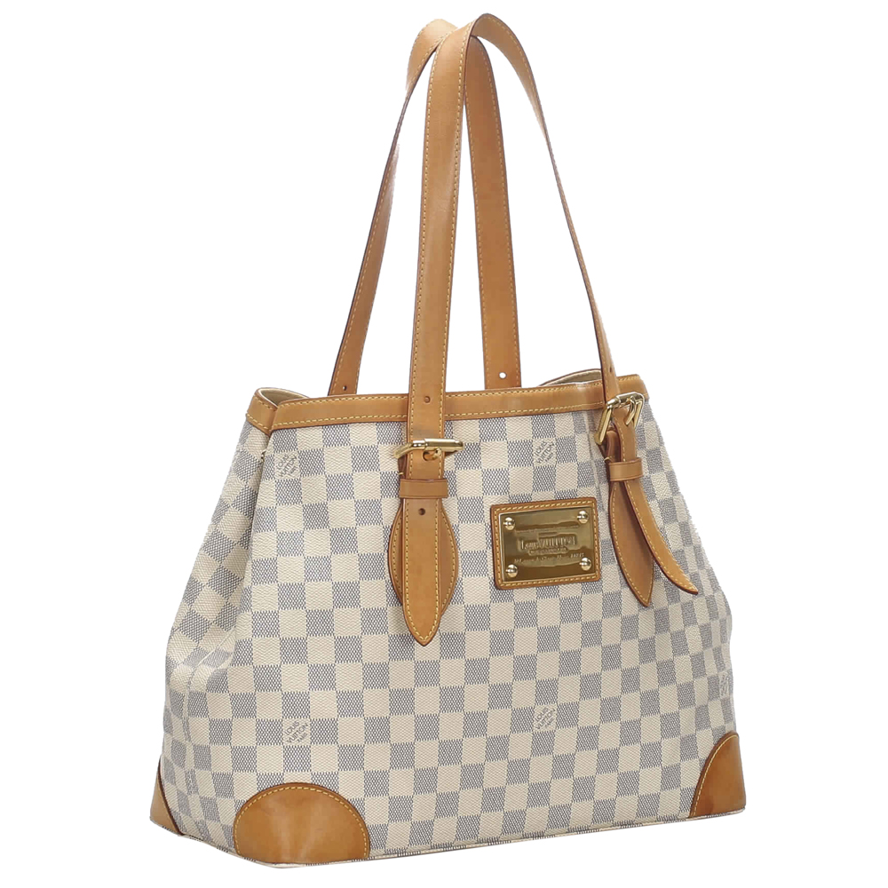 

Louis Vuitton Damier Azur Canvas Hampstead MM Bag, Blue