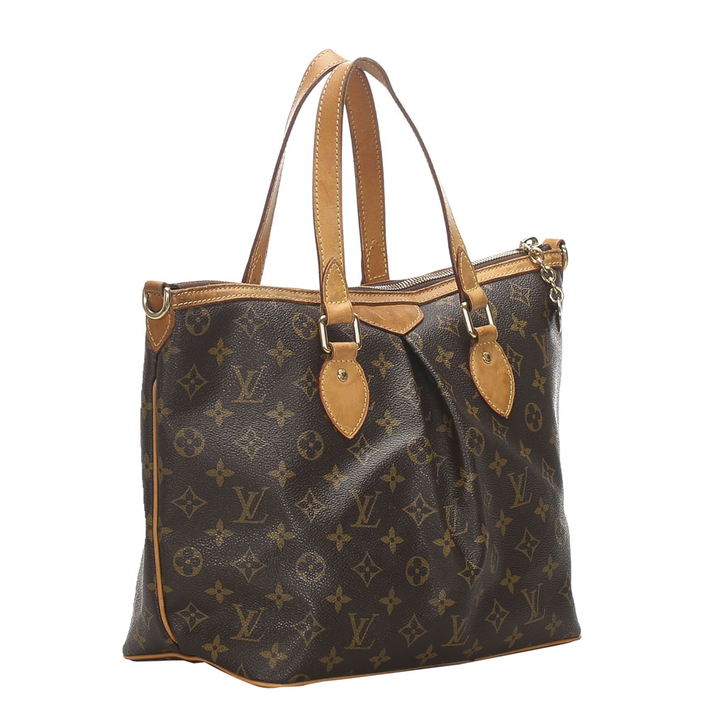 

Louis Vuitton Monogram Canvas Palermo PM Bag, Brown