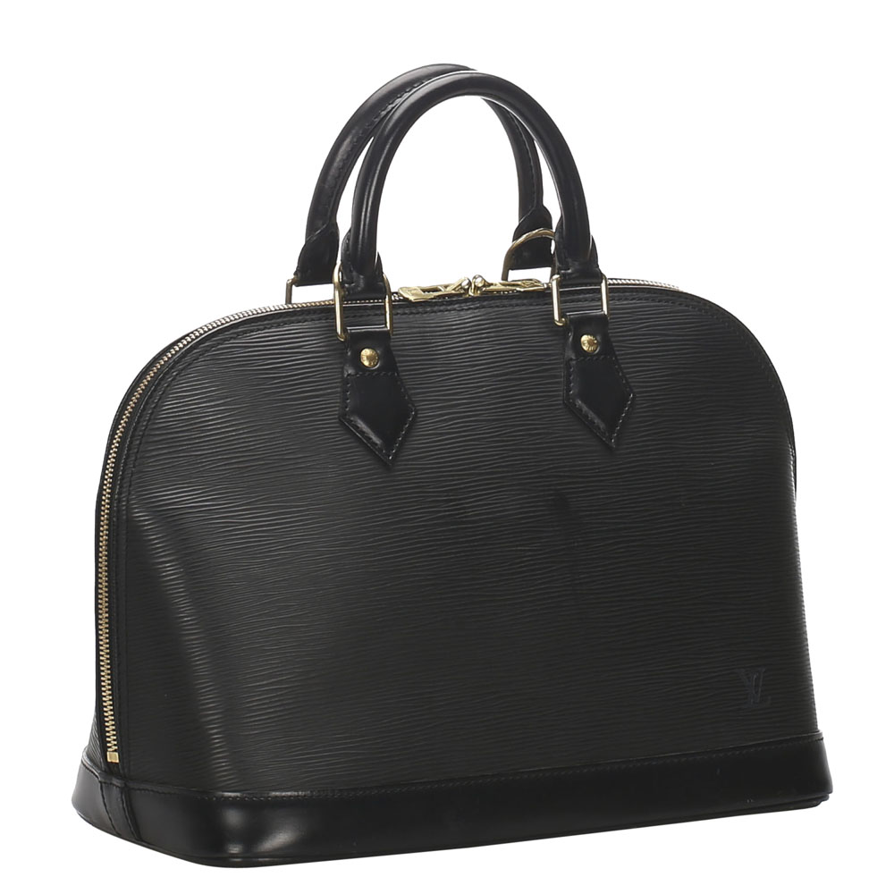 

Louis Vuitton Black Epi Leather Alma PM Bag