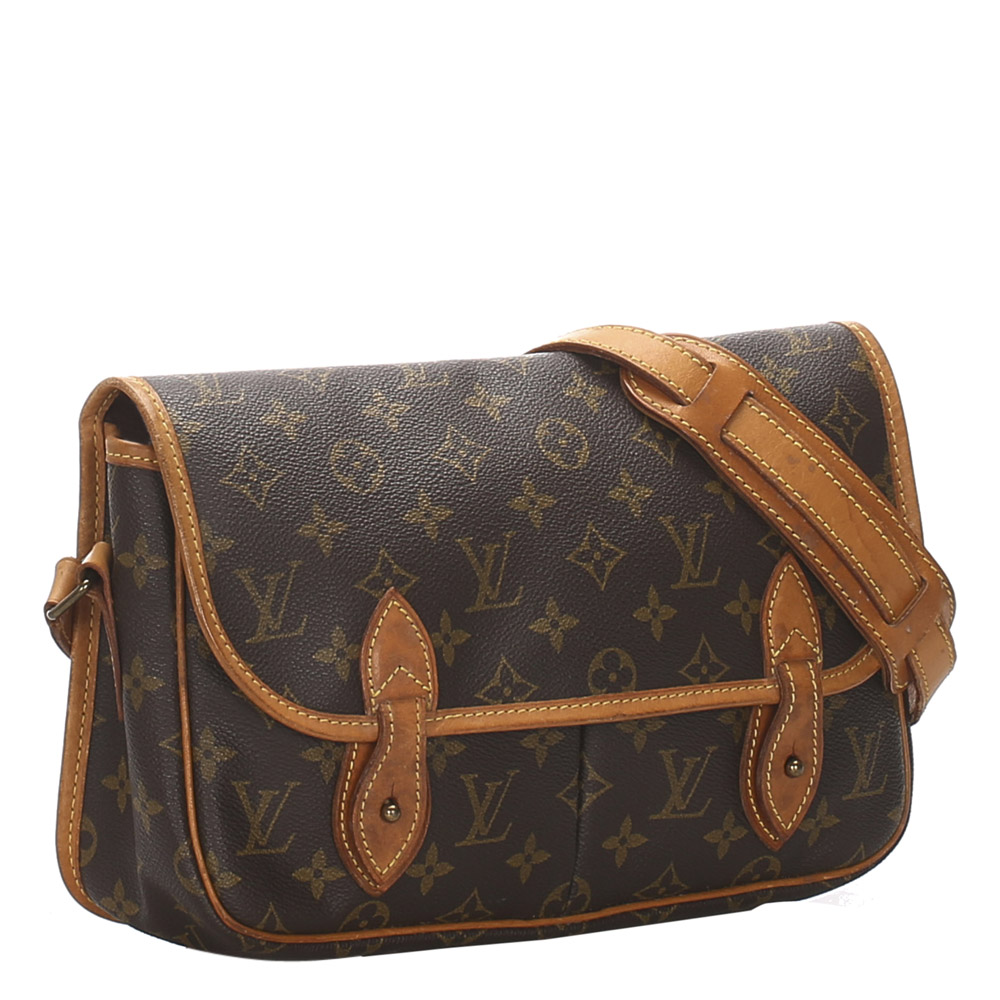 

Louis Vuitton Monogram Canvas Gibeciere MM Bag, Brown