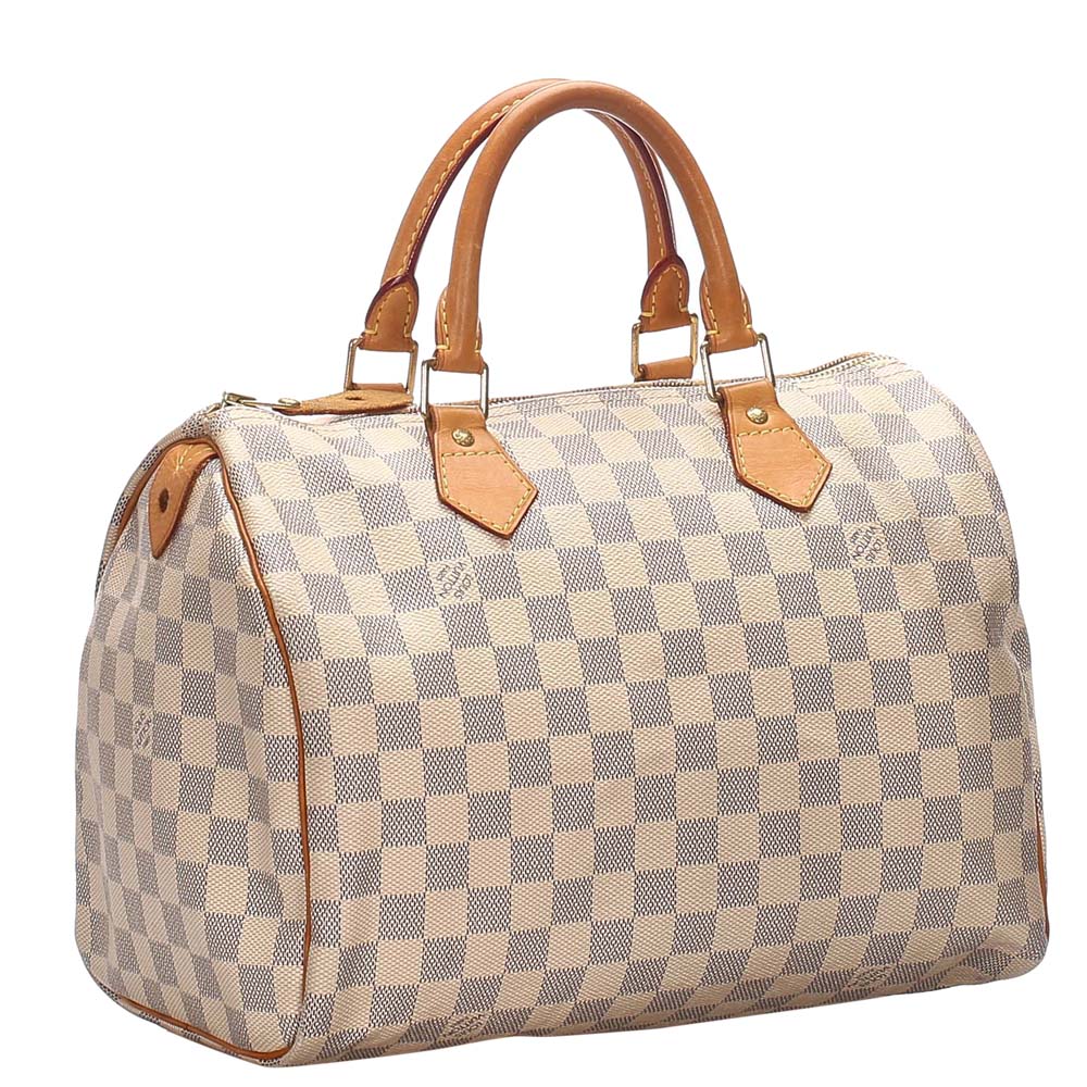 

Louis Vuitton Damier Azur Canvas Speedy 30 Bag, Blue