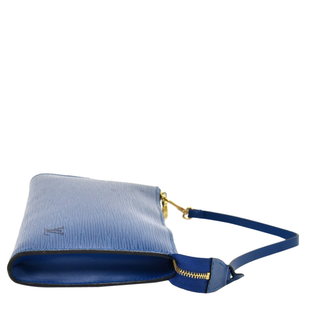 

Louis Vuitton Blue Epi Leather Pochette Accessoires Bag