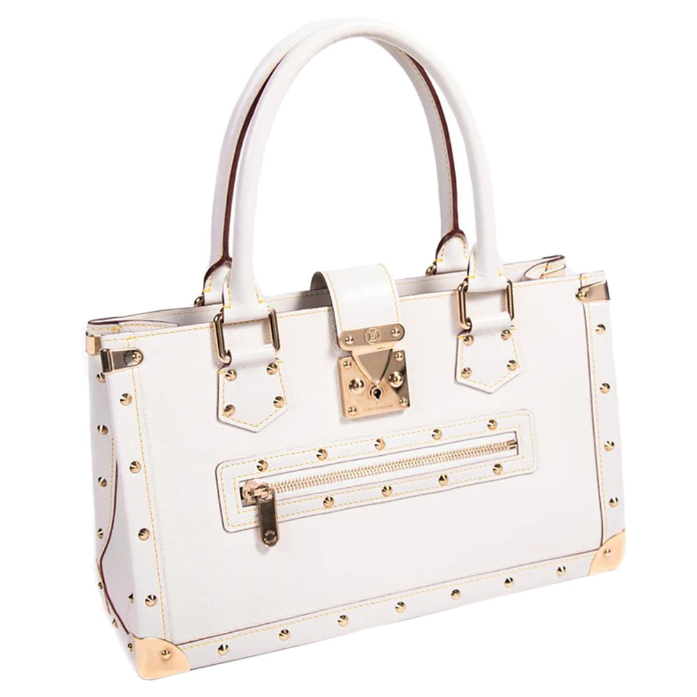 

Louis Vuitton White Suhali Leather Le Fabuleux Bag