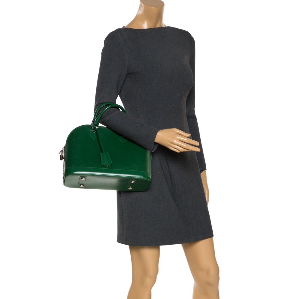 

Louis Vuitton Menthe Epi Leather Alma PM Bag, Green