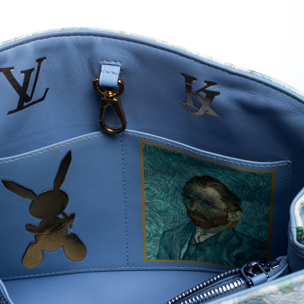 Louis Vuitton Women Bag Painting LineVan Gogh Editorial Stock