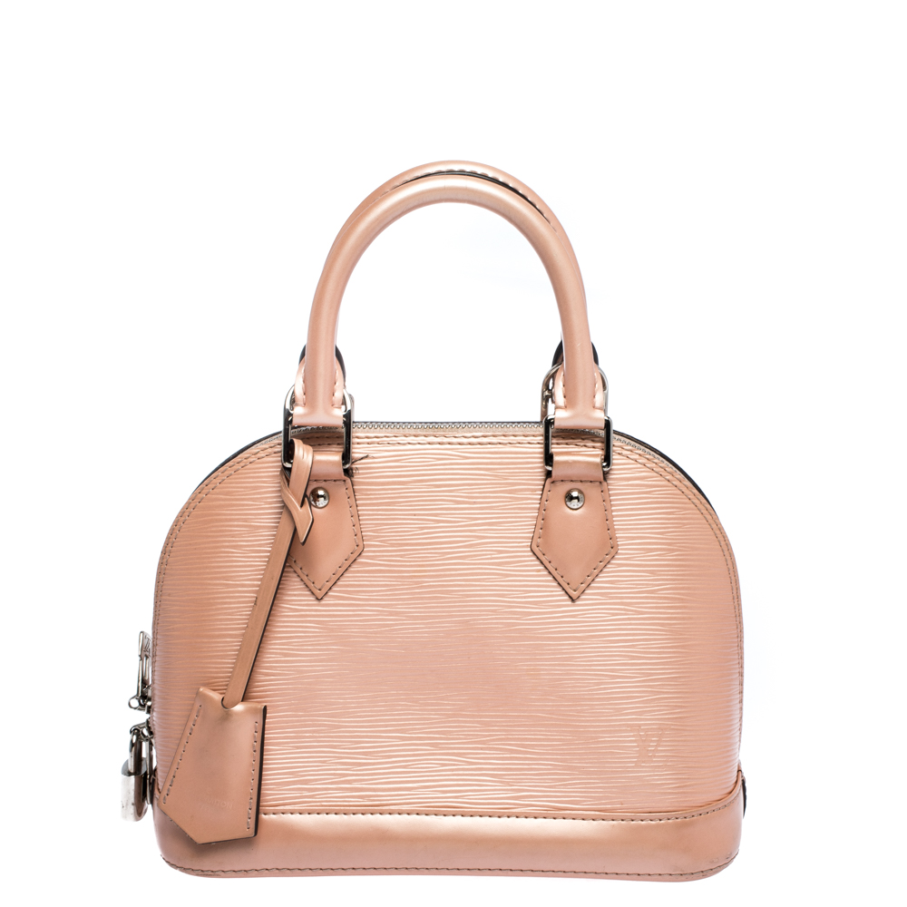 Louis Vuitton Poppy Epi Leather Alma BB Bag Handbag with Strap – OPA Vintage