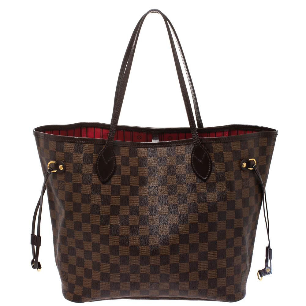 Louis Vuitton Damier Ebene Canvas Neverfull Mm Bag Louis Vuitton Tlc