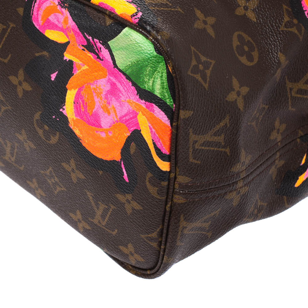 LOUIS VUITTON, a monogrammed canvas shoulder bag, Stephen Sprouse Roses Neverfull  MM, limited edition 2009. - Bukowskis