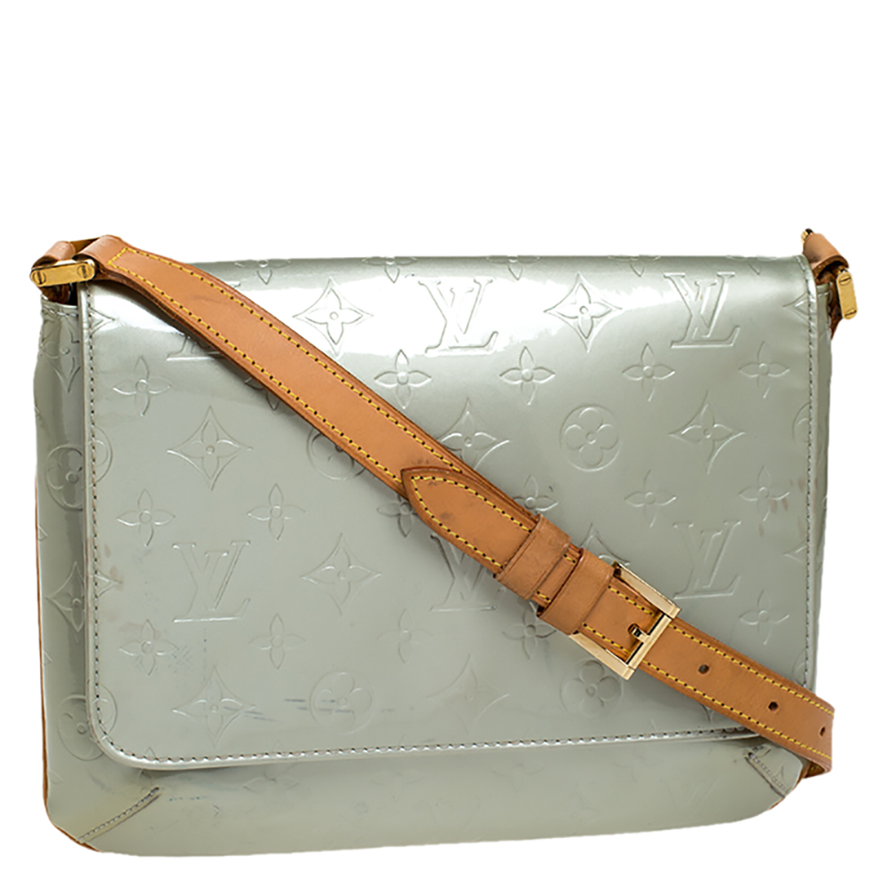 Louis Vuitton Vernis Thompson Street Flap Bag Green