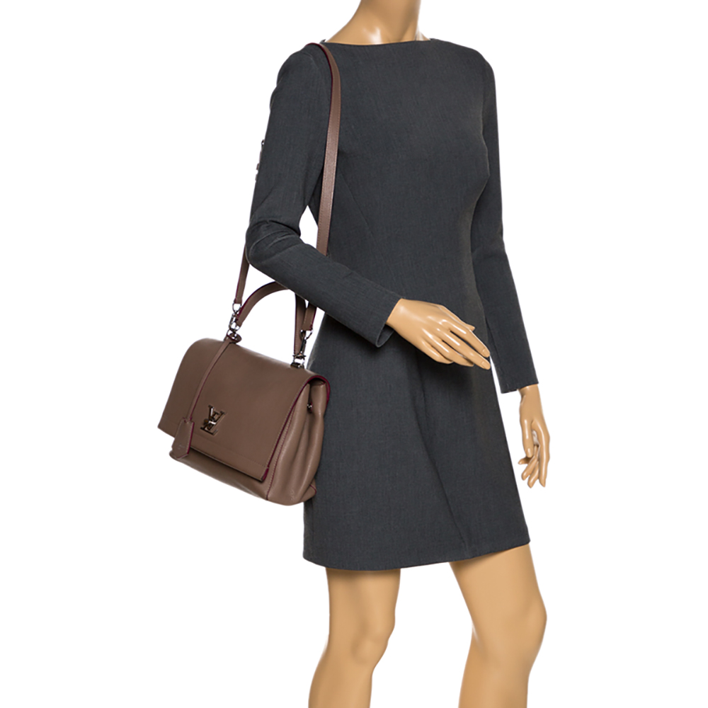 

Louis Vuitton Brown Leather Lockme II Bag