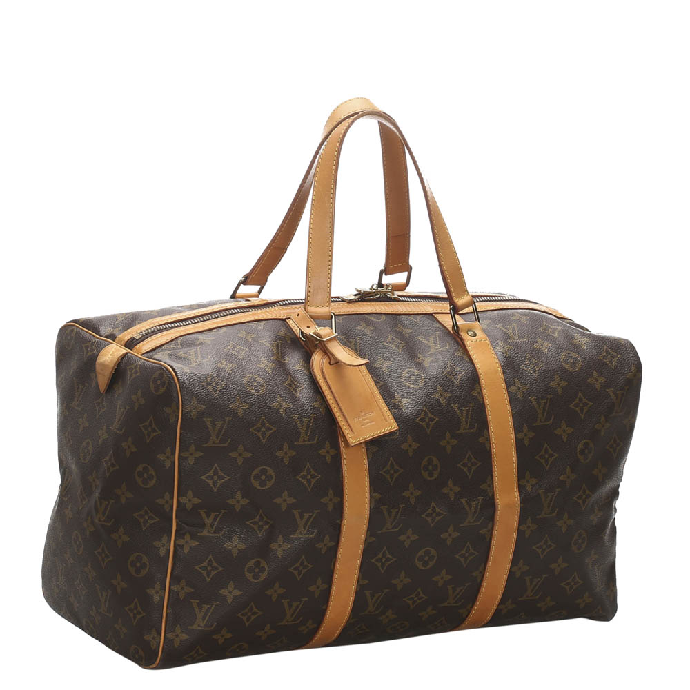 

Louis Vuitton Monogram Canvas Sac Souple 45 Bag, Brown