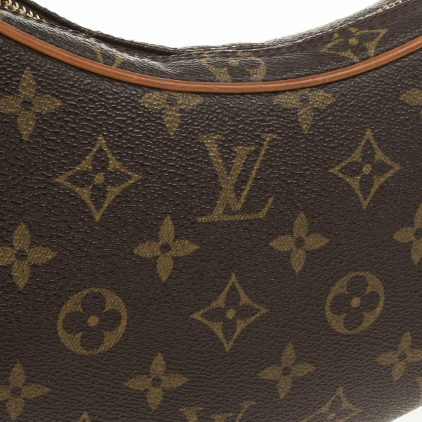Croissant cloth handbag Louis Vuitton Brown in Cloth - 26760655