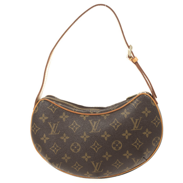 Croissant handbag Louis Vuitton Brown in Cotton - 35965458