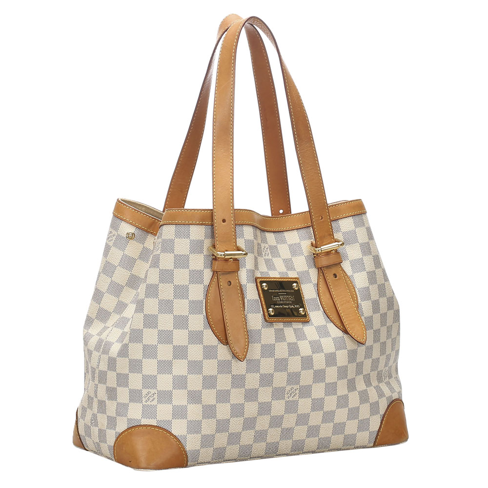 

Louis Vuitton Damier Azur Canvas Hampstead MM Bag, Blue