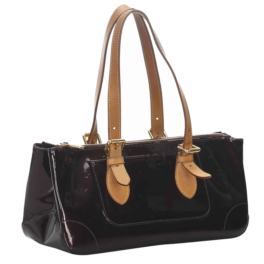 

Louis Vuitton Purple Vernis Canvas Rosewood Bag, Brown