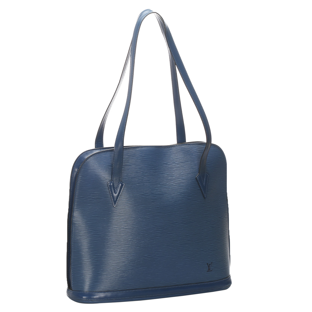 

Louis Vuitton Blue Epi Leather Lussac Bag