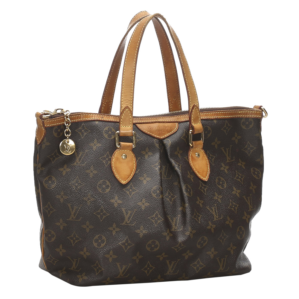 

Louis Vuitton Monogram Canvas Palermo PM Bag, Brown