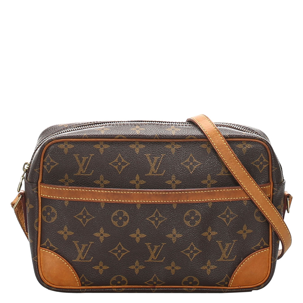 Pre-Owned Louis Vuitton Monogram Canvas Trocadero 24 Bag In Brown | ModeSens