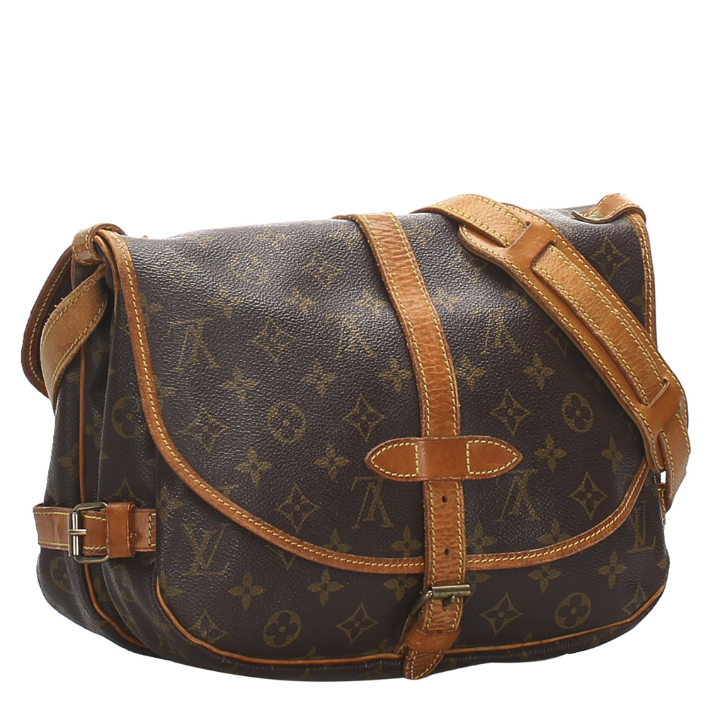 

Louis Vuitton Monogram Canvas Saumur 30 Bag, Brown