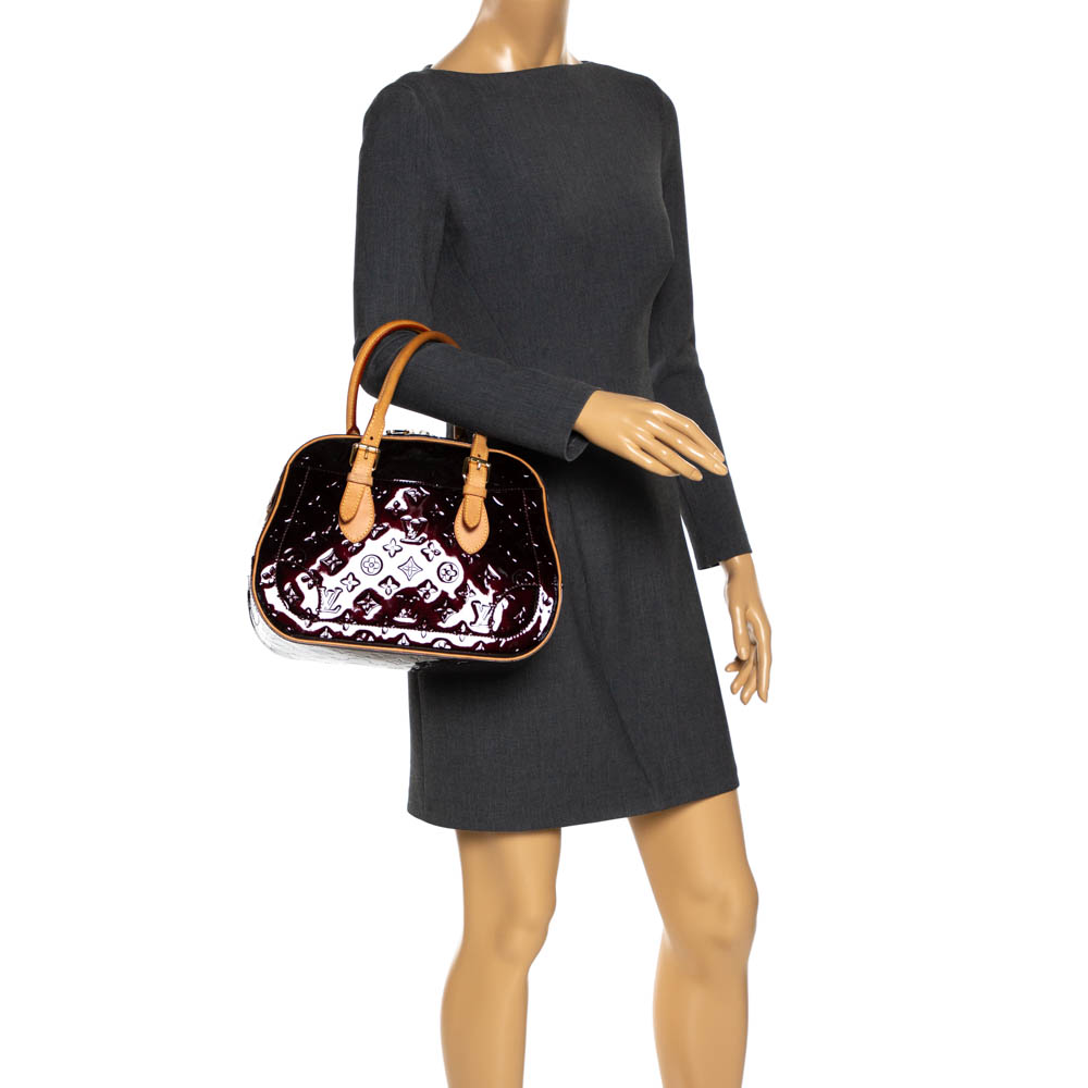 

Louis Vuitton Amarante Monogram Vernis Summit Drive Bag, Burgundy