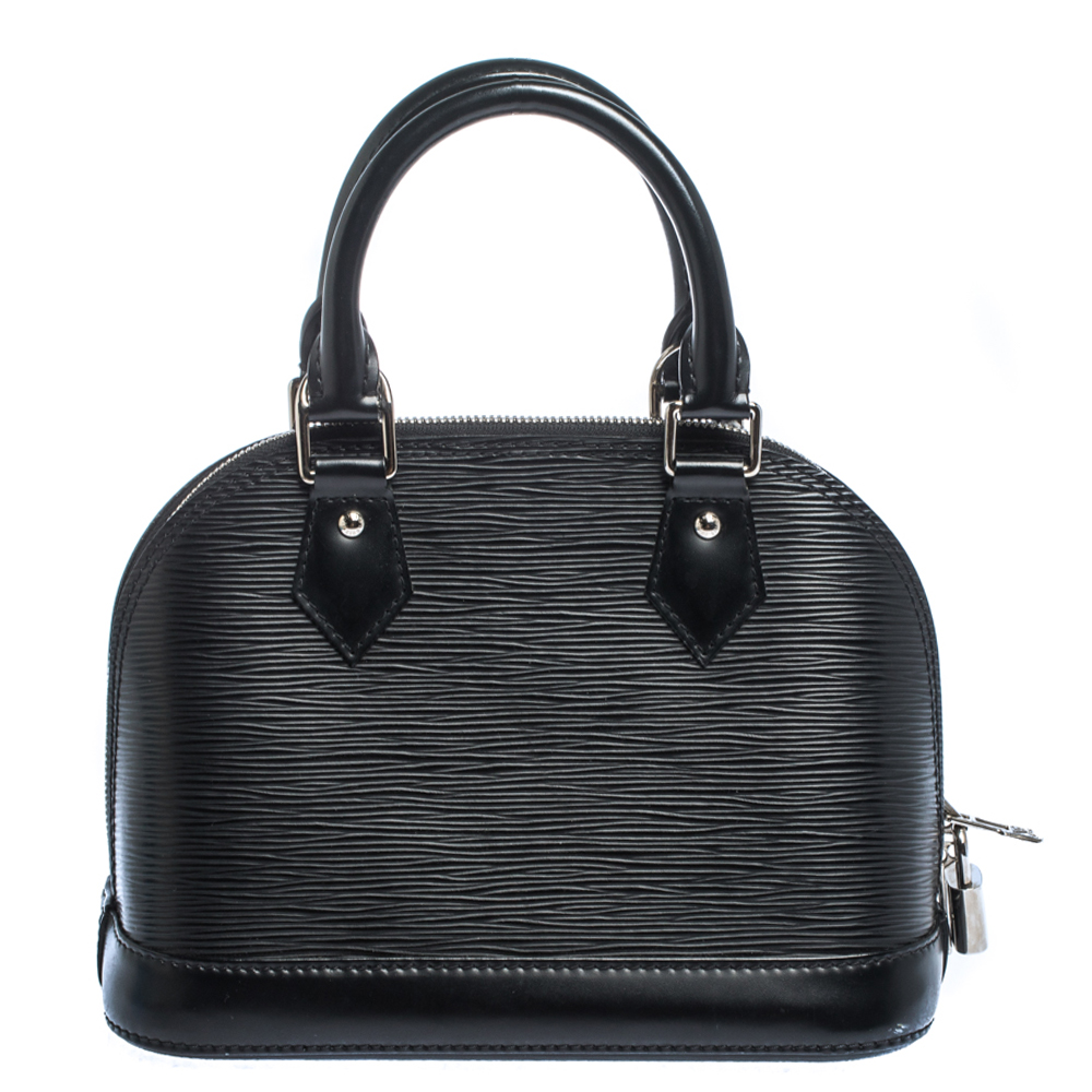 Louis Vuitton Alma Epi BB Noir in Leather with Silver-tone - US