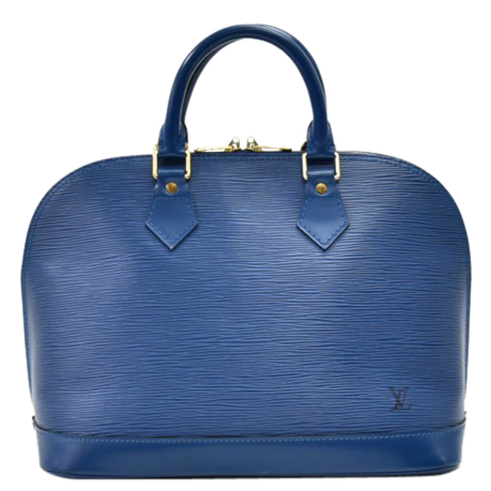 Louis Vuitton Blue Epi Leather Alma Bag Louis Vuitton | TLC