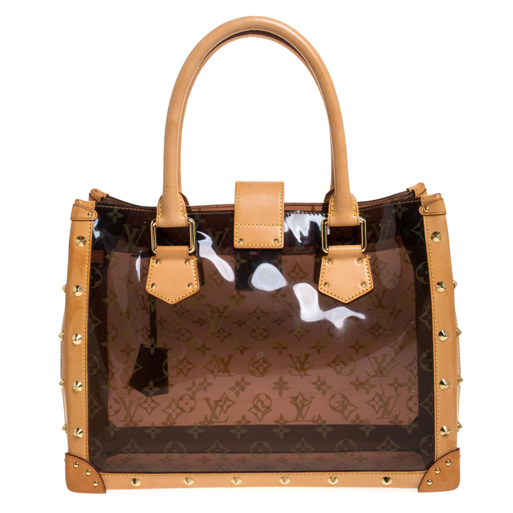 Louis Vuitton Cabas Clear Translucent Monogram Ambre Neo MM Bag Louis ...