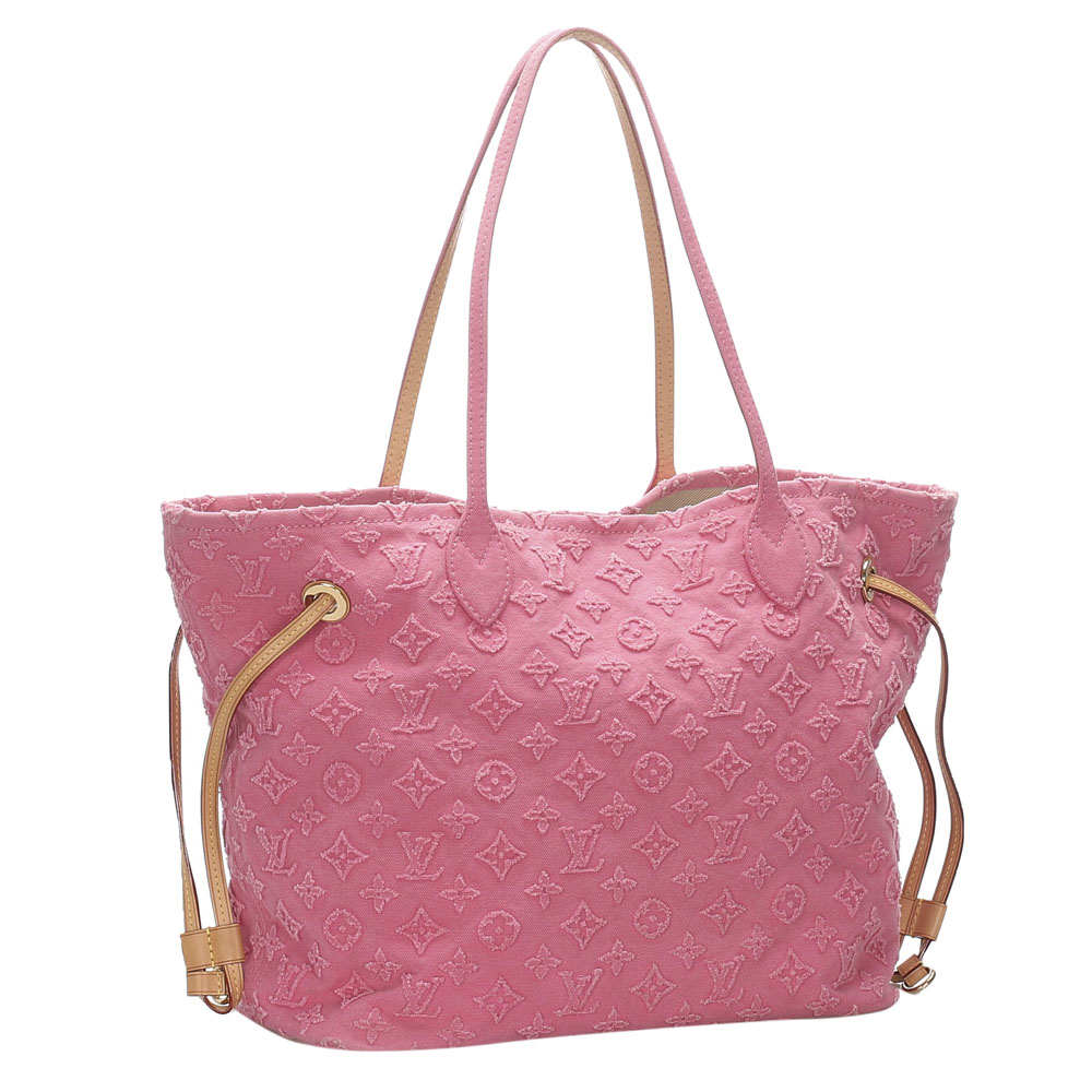 

Louis Vuitton Pink Monogram Stone Canvas Neverfull MM Bag