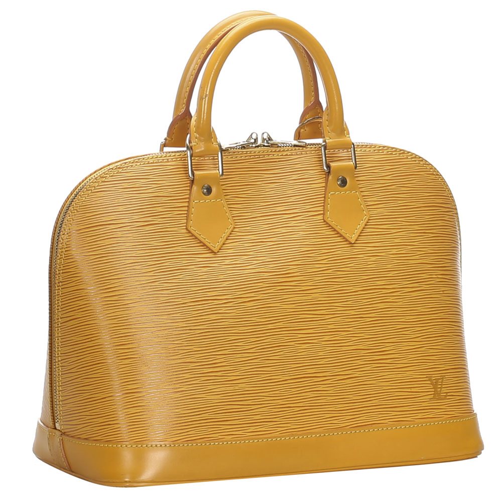 

Louis Vuitton Yellow Epi Leather Alma PM Bag