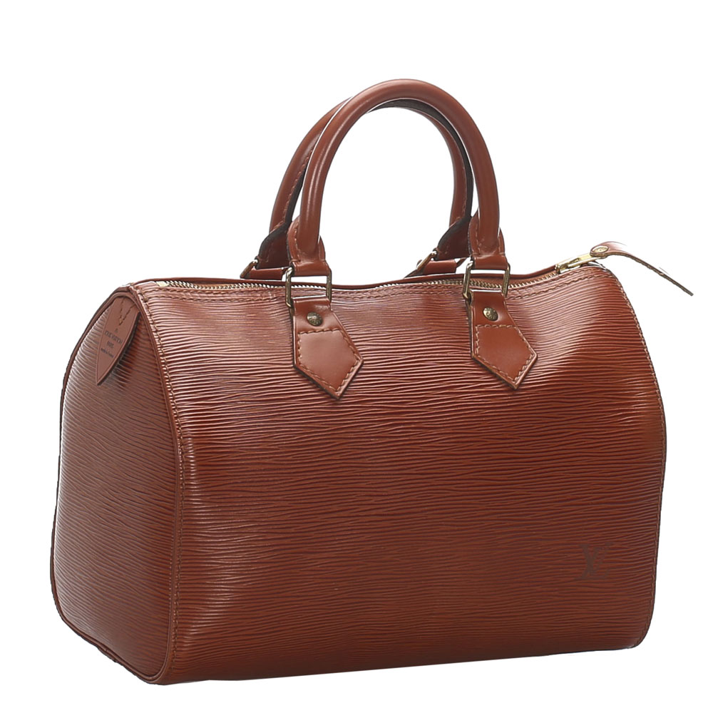 

Louis Vuitton Brown Epi Leather Speedy 25 Bag