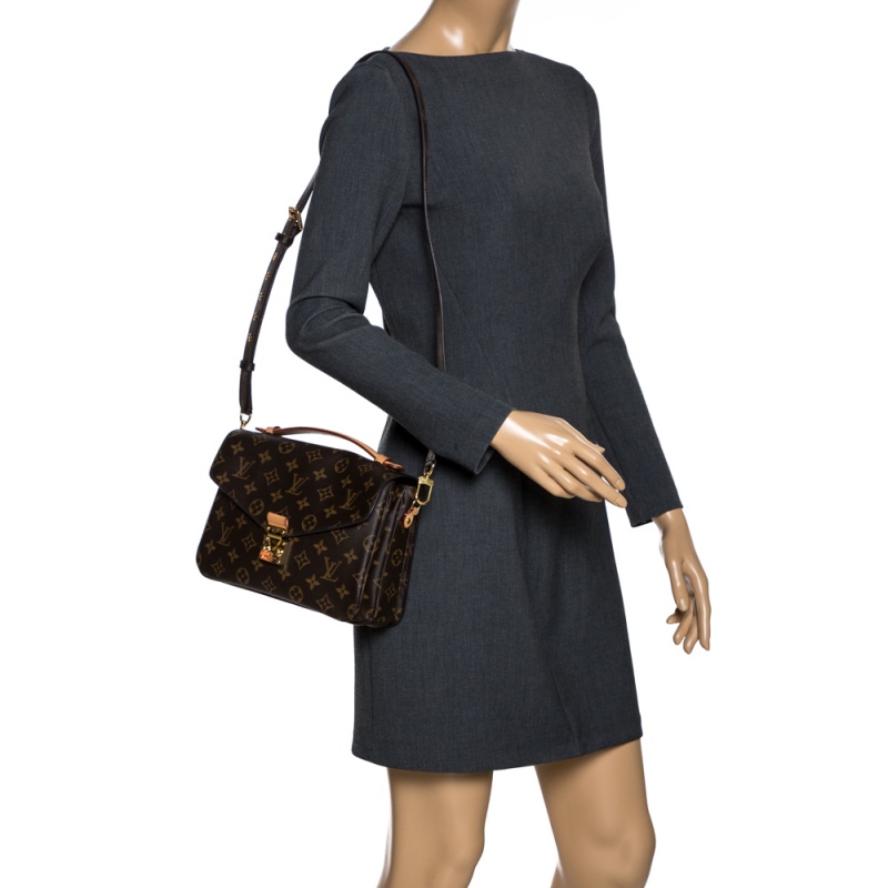 

Louis Vuitton Monogram Canvas Metis Pochette Bag, Brown