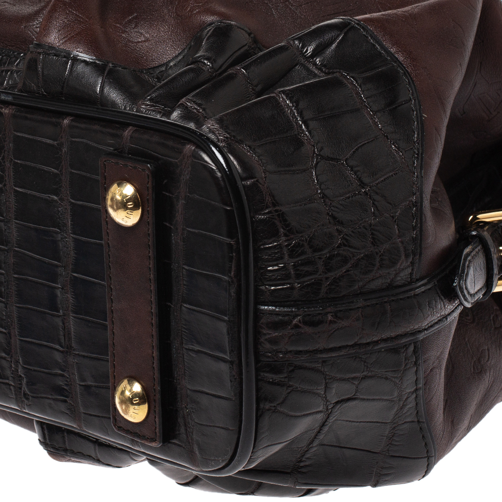 Louis Vuitton Moka Monogram Leather and Alligator Limited Edition Les  Extraordinaires City Steamer Bag Louis Vuitton