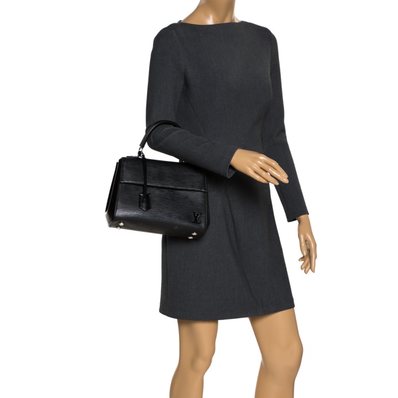 

Louis Vuitton Black Epi Leather Cluny MM