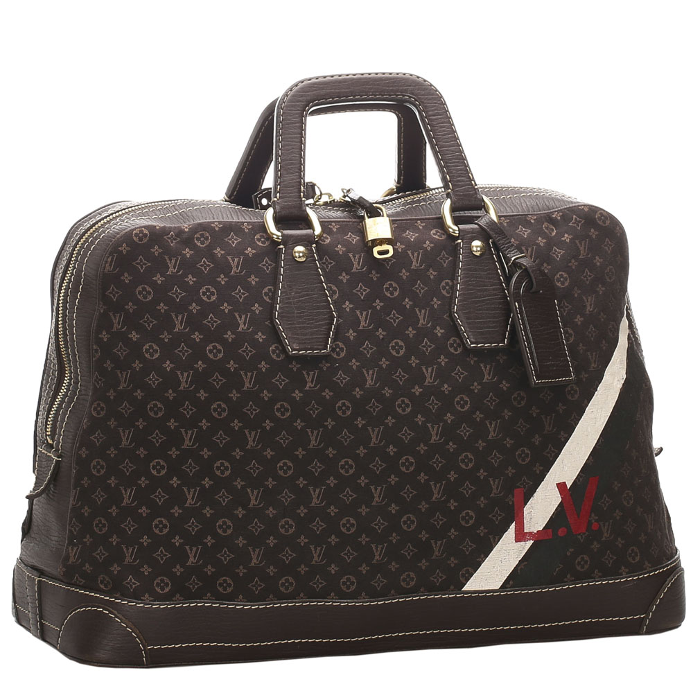 

Louis Vuitton Monogram Mini Lin Initiales Isfahan Caryall Bag, Brown