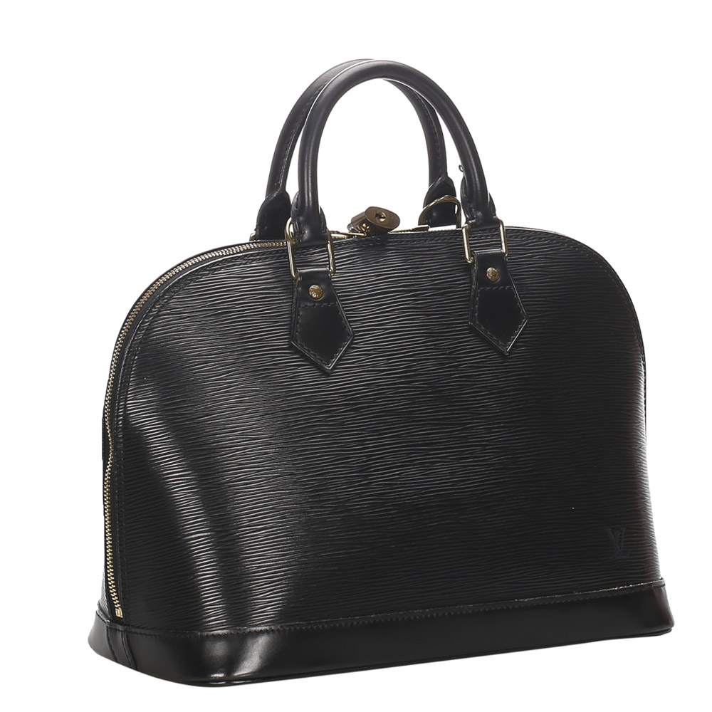 

Louis Vuitton Black Epi Leather Alma PM Bag