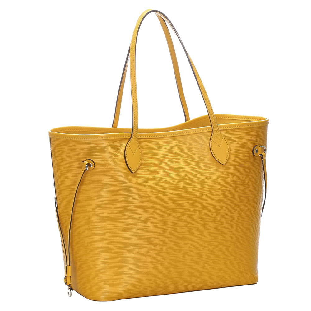 

Louis Vuitton Yellow Epi Leather Neverfull MM Bag