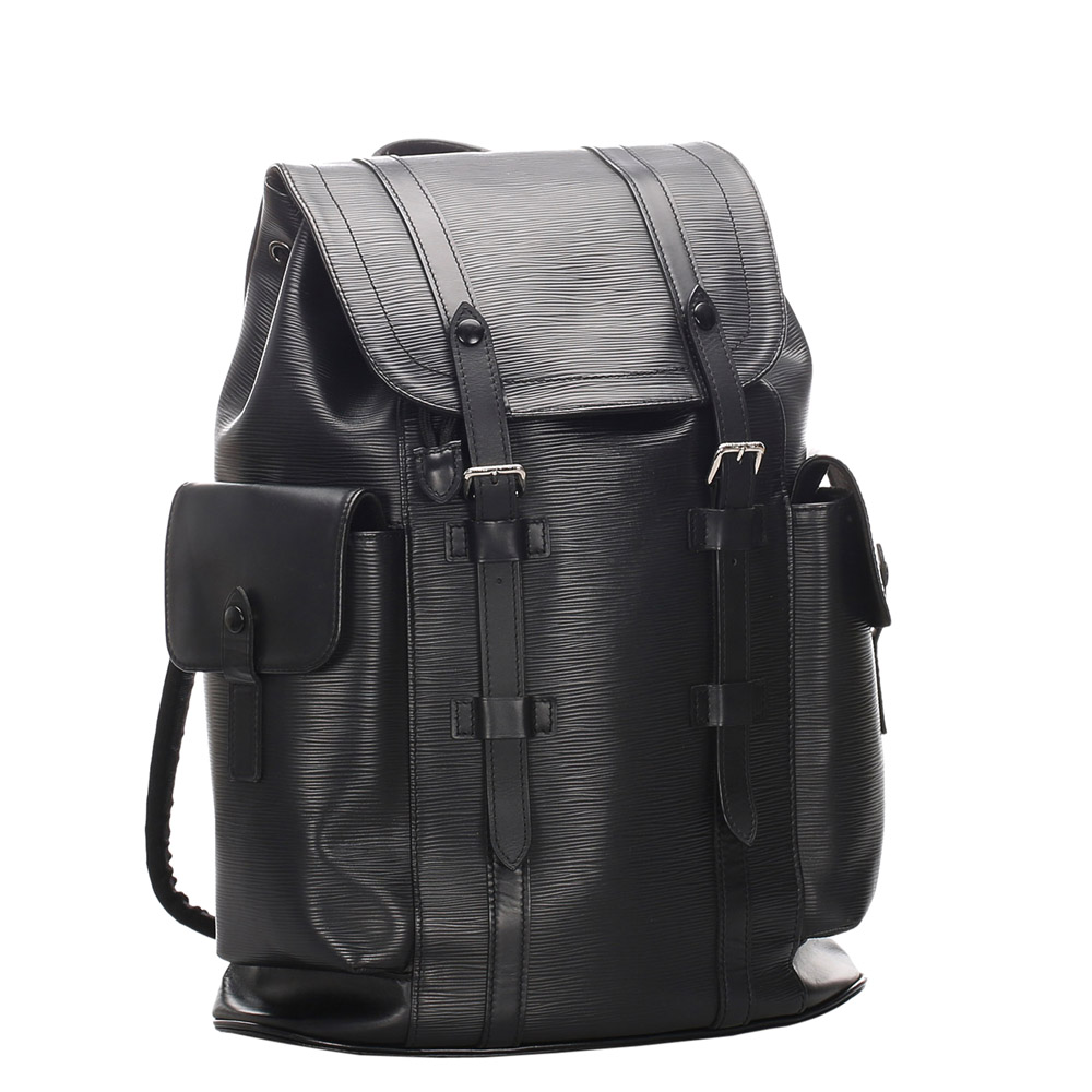 

Louis Vuitton Black Epi Leather Christopher Backpack PM Bag