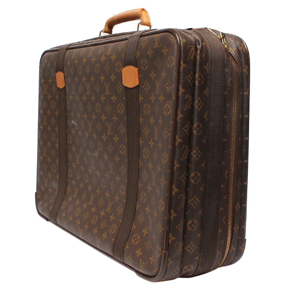 

Louis Vuitton Monogram Canvas Satellite 60 Soft Suitcase, Brown