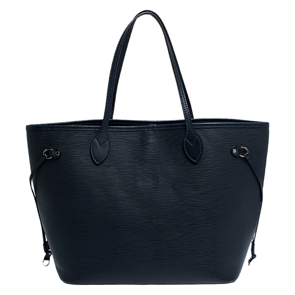 Louis Vuitton Blue Marine Epi Leather Neverfull MM Bag Louis Vuitton