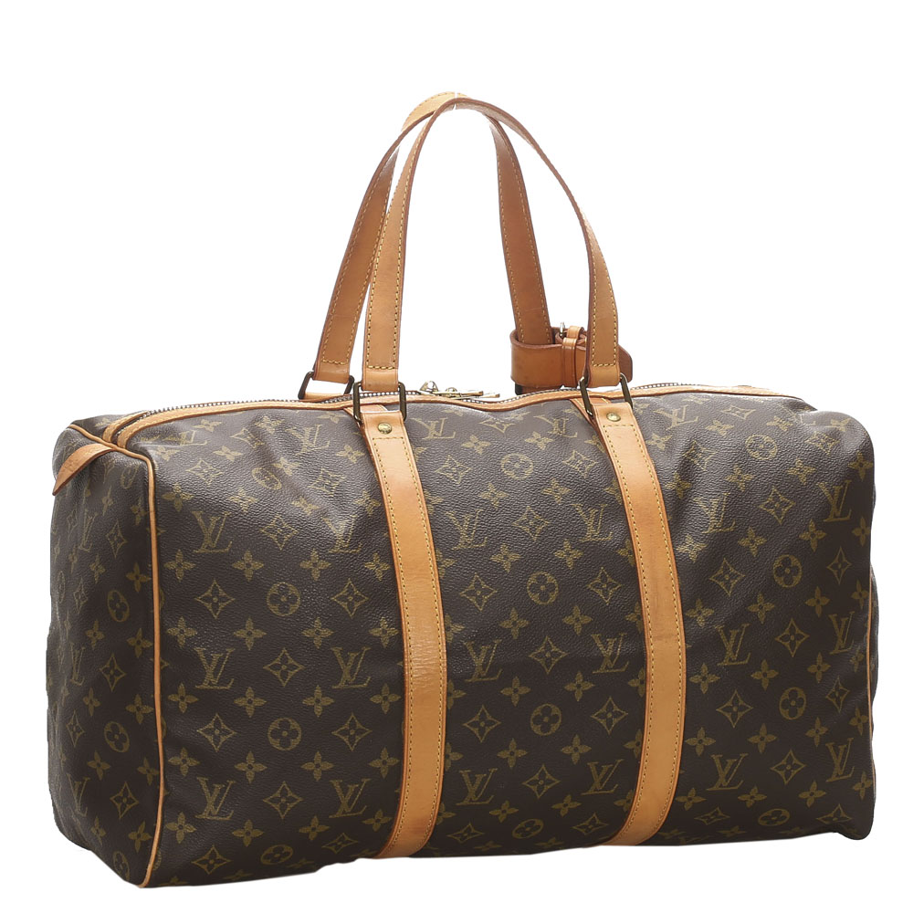 

Louis Vuitton Monogram Canvas Sac Souple 45 Bag, Brown