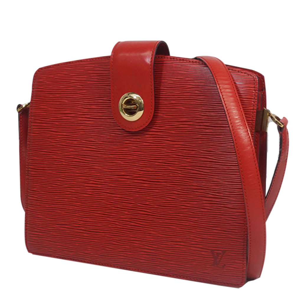 

Louis Vuitton Red Epi Leather Capucine Bag