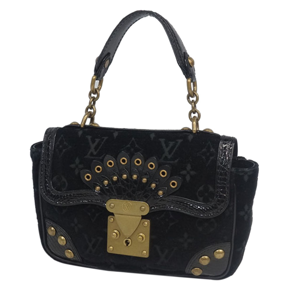 

Louis Vuitton Black Monogram Velours Irvine Bag