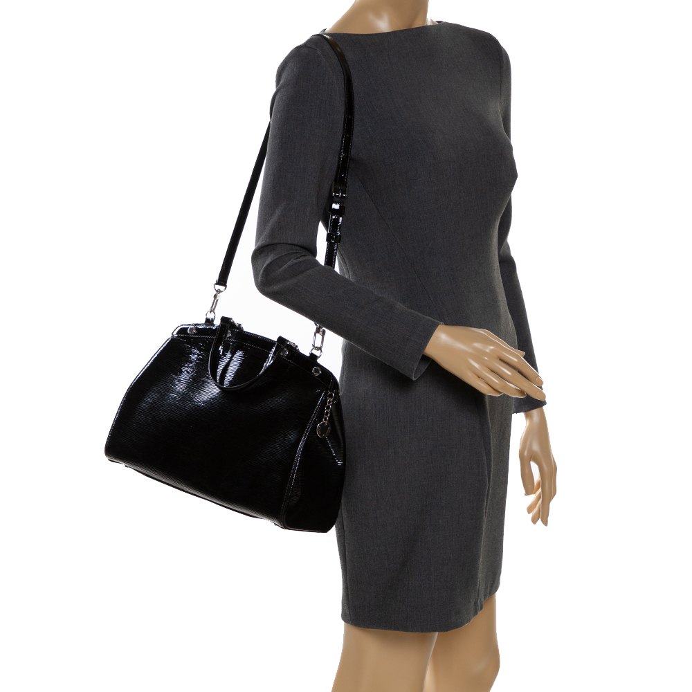 

Louis Vuitton Black Electric Epi Leather Brea MM Bag